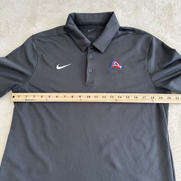 Nike Polo Shirt Mens Size M Dark Gray Corpus Christi - Picture 8 of 9